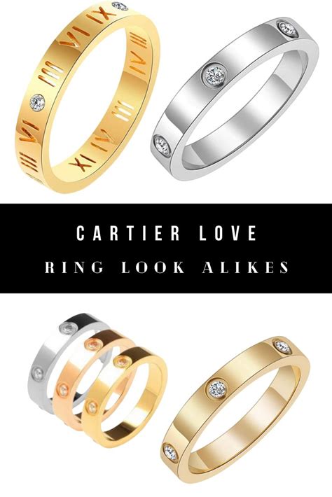 gold cartier ring dupe|cartier look alike ring.